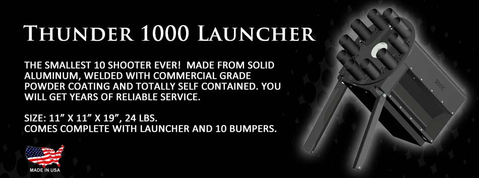 The Thunder 1000 Launcher - the world's smallest 10-shot launcher!