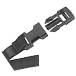 Light duty cinching strap with buckle